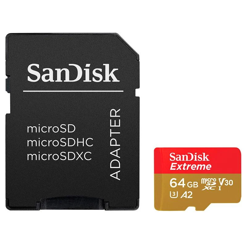 Cartão De Memoria Micro Sd Sandisk Extreme 64GB /160-60Mbs