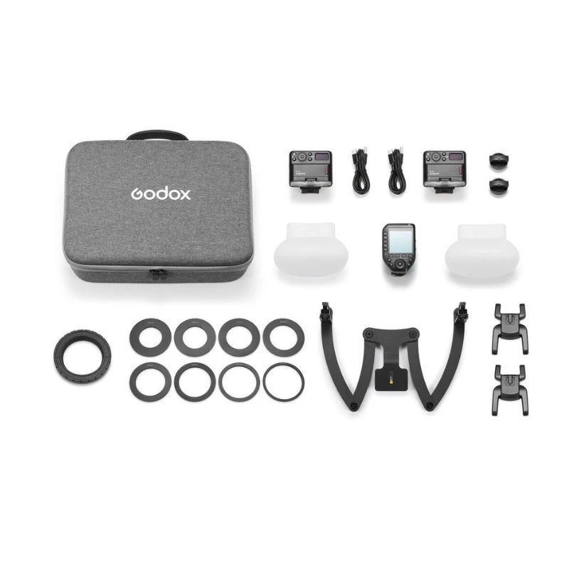 Flash Godox Macro Kit MF12-DK2 P/ Canon