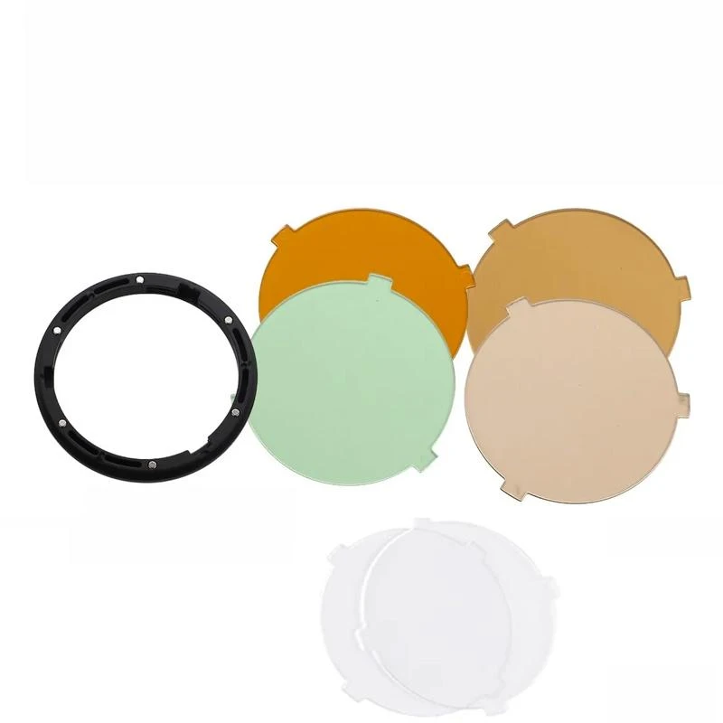 Kit Filtros C/Suporte Magnético (Para Flash De Cabeça Redonda ,V1)