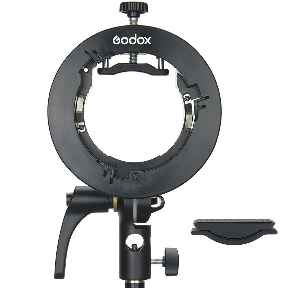 Suporte pra Flash Godox S2 Montura Bowens + Softbox 80X80CM