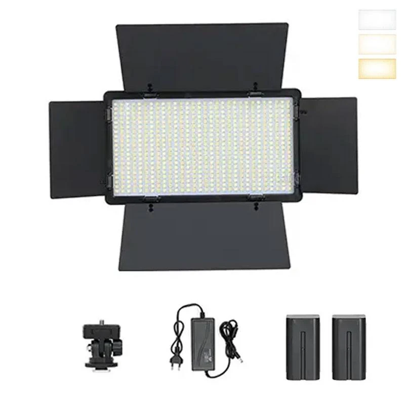 Luz Led Led-880 Pro 2 Baterias  + Fonte