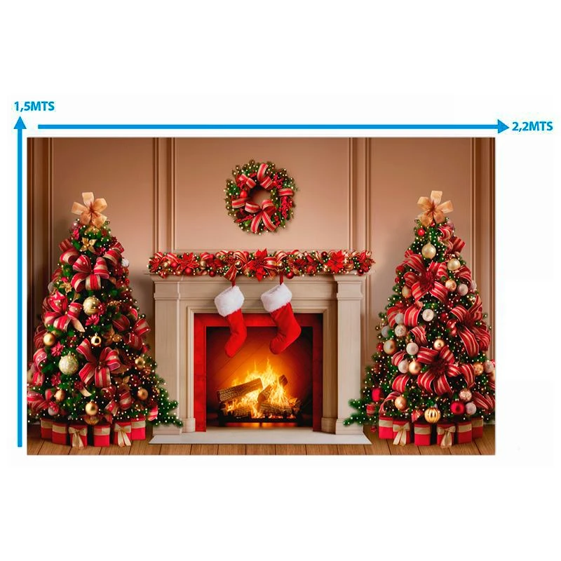 Fundo Fotografico de Natal 775H (220X150CM)