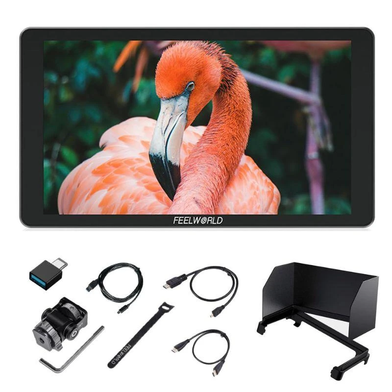 Monitor Para Câmera Feelworld P6XL (1200 Nits / 4K HDMI / Bateria 120Min)