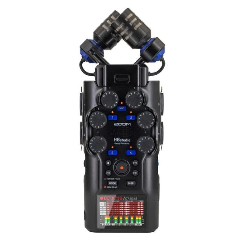 Gravador De Audio Zoom H6 Studio 4XLR/TRS