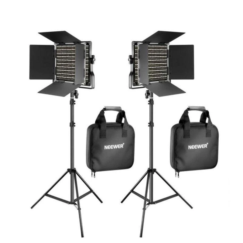 Kit Luz de Vídeo LED Neewer 660 Bi-Color + Bolsa + Tripés 
