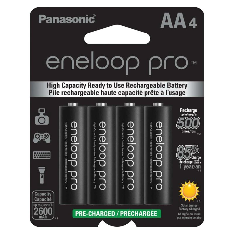 Pilhas Recarregavel Eneloop Pro BK-3HCCA4BA  2600mAh
