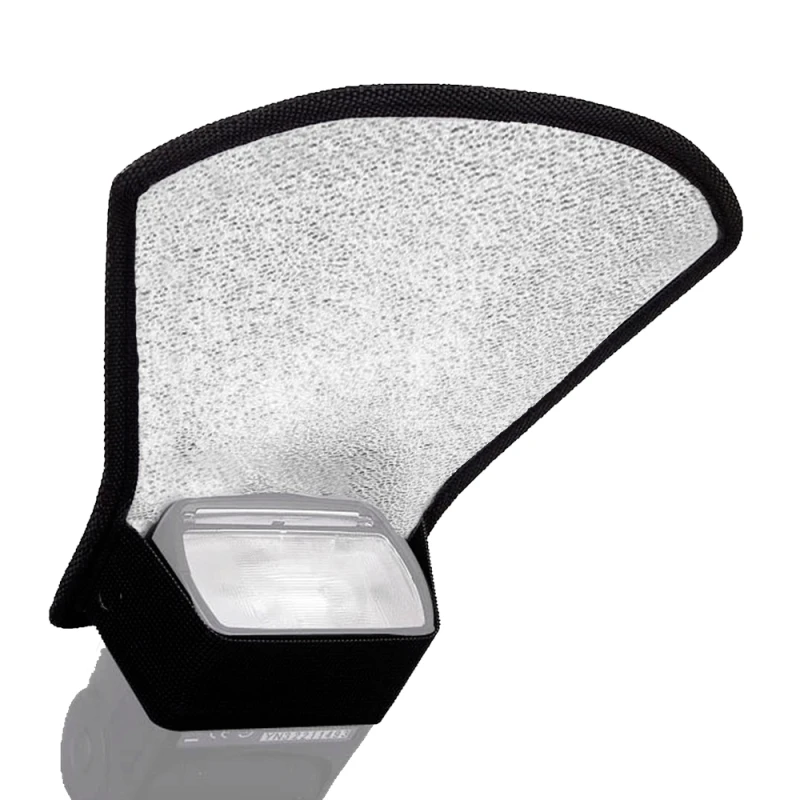 Mini Rebatedor Branco/Prata Para Flash