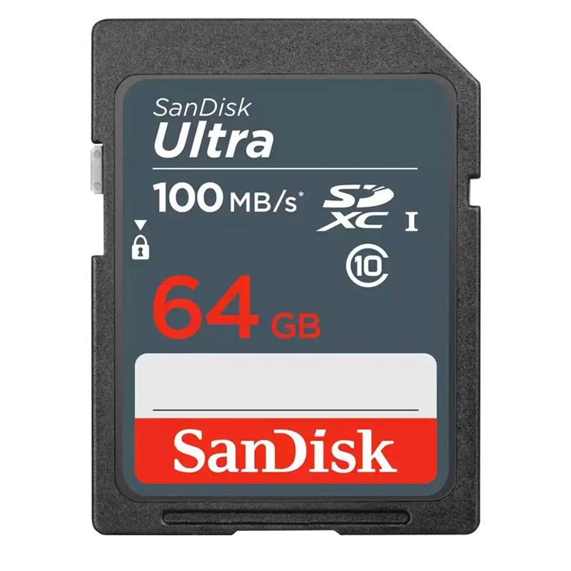 Cartão De Memoria  SD SanDisk Ultra 100 MB/S C10 64 GB