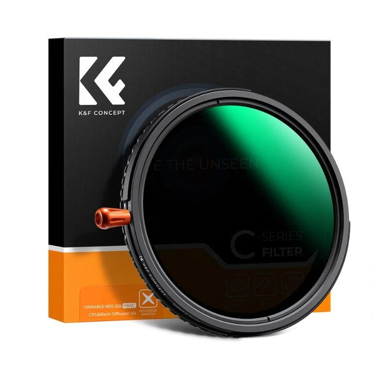 Filtro K&F KF01.2069 77MM ND2-32 (1-5 Stops) ND + CPL+ Black Diffusion 1/4 Nano