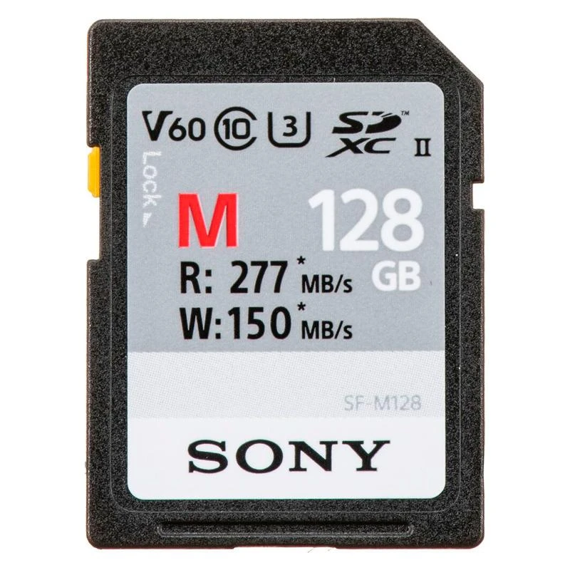 Cartão De Memoria SD Sony  Serie SF-M 277/150 MB/S U3 F-M128T/T2 128 GB