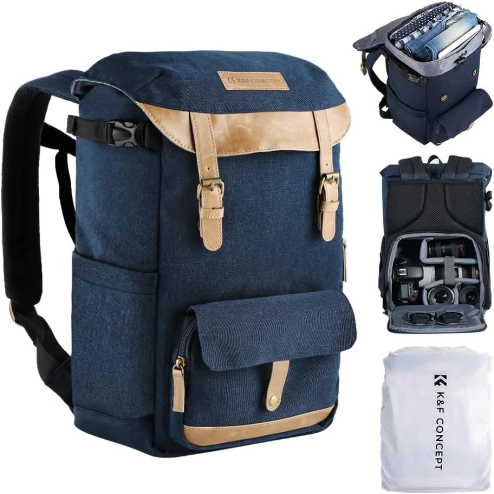 MOCHILA P/CAMARA K&F URBAN WANDER 02 - 20L - BLUE (KF13.066V11)