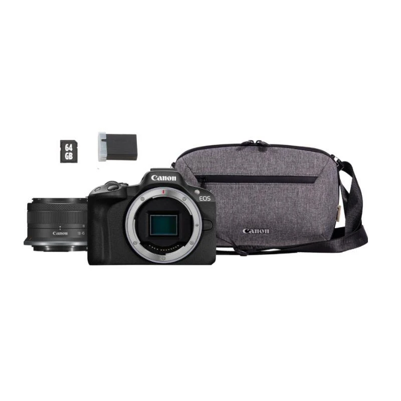Camera Canon Eos R50 Kit RF-S 18-45 MM Plus Bolsa +64GB