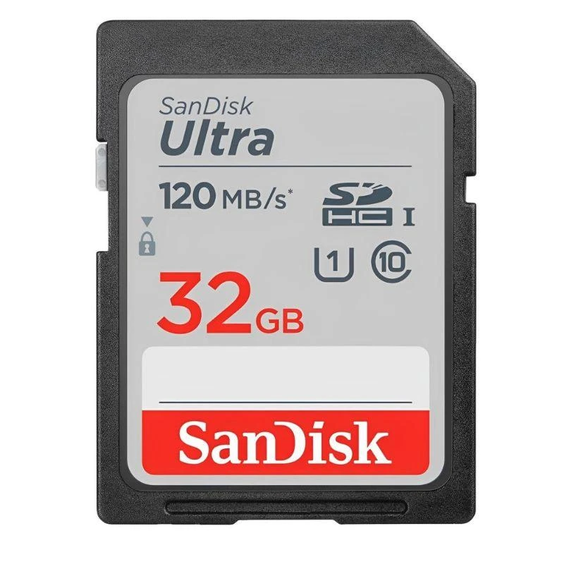 Cartão De Memoria SD SanDisk 32GB Sandisk Ultra 120Mb/S C10 (SDSDUN4-032G-GN6IN)