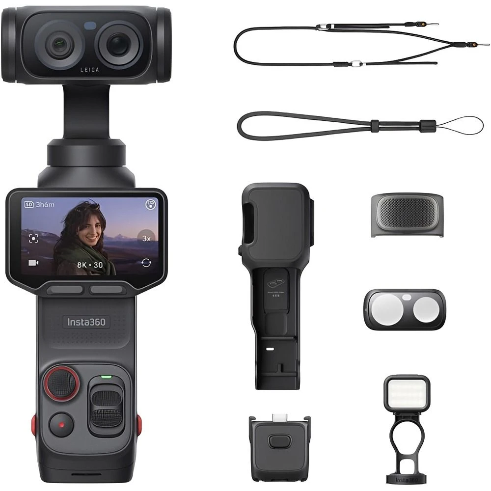Insta360 Luna Ultra Fill Light Bundle Cosmic Preto  (SKU:LUNA07)