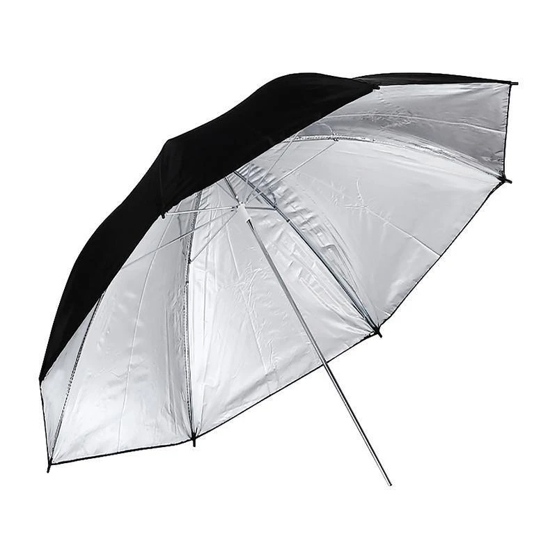 Sombrinha E-Reise Preto/Prata 190cm 16 Ribs Reflective