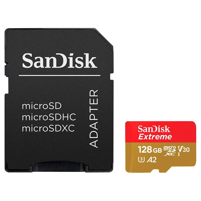 Cartão De Memoria Micro SD Sandisk Extreme 128Gb /160-90Mbs
