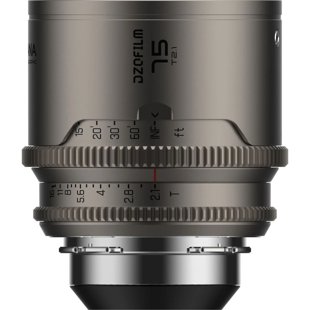 Lente DZOFilm Arcana 75mm Anamorphic Prime Lens (ARRI PL, Titanium)