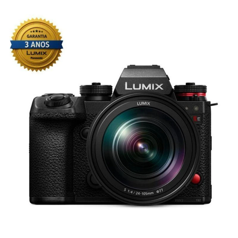 Câmera Panasonic Lumix S1IIE   Lente Lumix S 24-105MM F/4