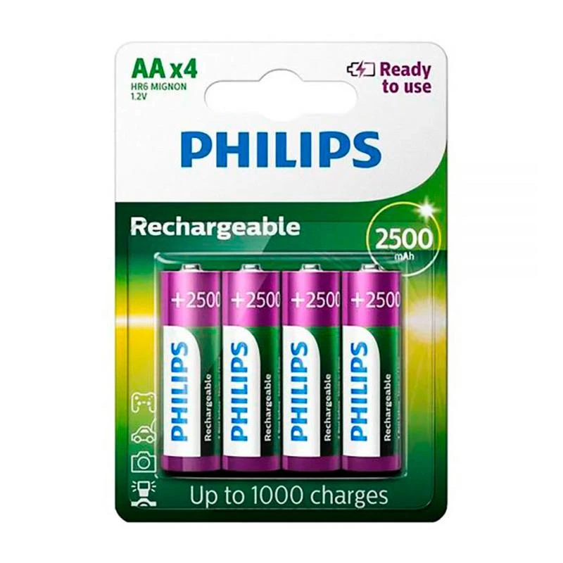  Pilhas Recarregavel R6B4RTU25/97 AA C/4