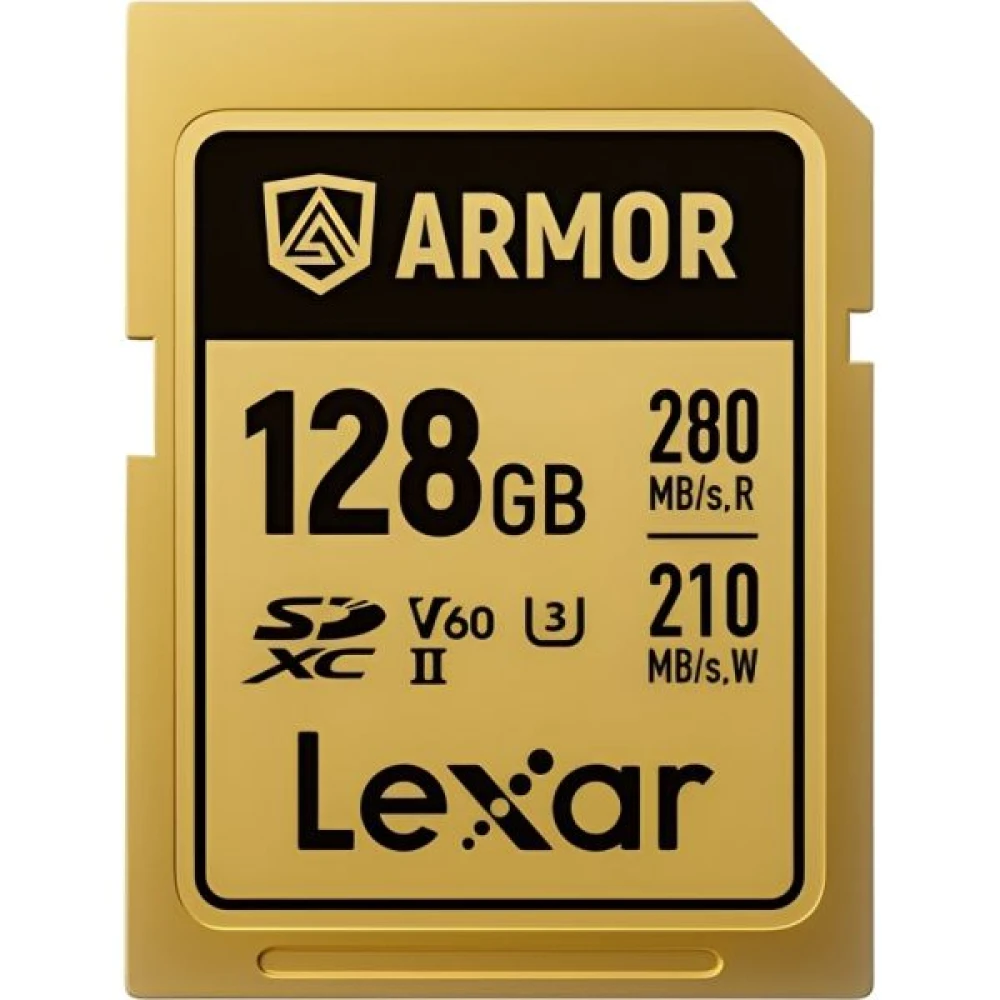 Memoria SD Lexar Armor Gold 280-210 MB/S UHS-II V60 128GB  (LSDAMGL128G-RNNNG)
