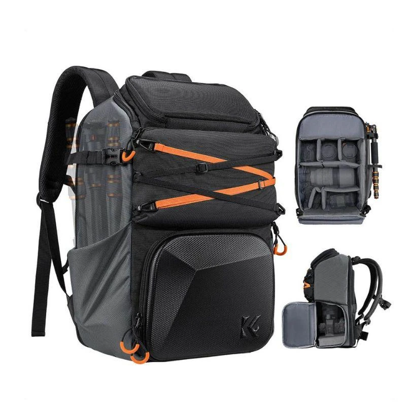 Mochila para Câmera K&F Star Wander03 Impermeável - Preto 25L (KF13.180)