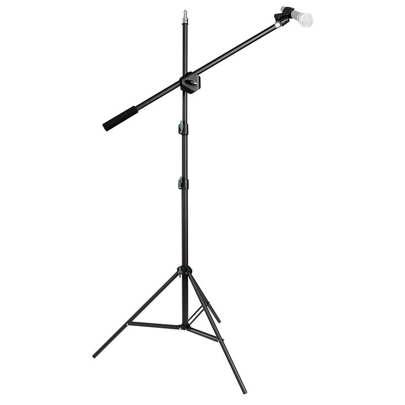 Tripé MS19-210 C/ Suporte De Microfone Ajustável