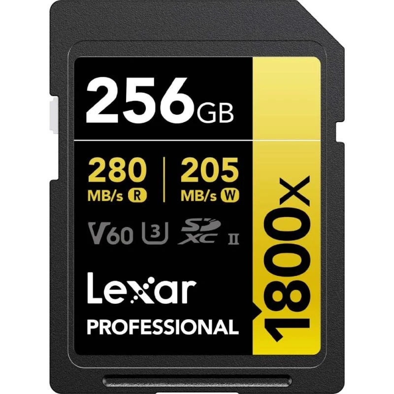 Cartão De Memoria SD Lexar Prof. Gold 1800X 280-205Mb/S C10