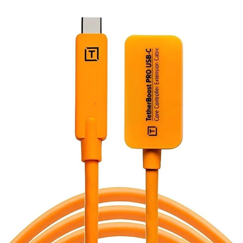Cabo de Extensão USB-C Tether Tools TetherBoost Pro 10 Gbps para Câmera - Laranja 4,6 metros (TBPRO3-ORG)
