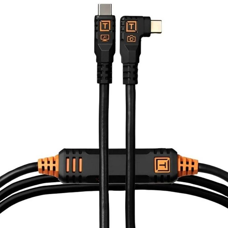 Cabo USB-C para USB-C Tether Tools TetherPro 10 Gbps para Câmera - Preto 4,6 metros (CUC15RTG2-BLK)