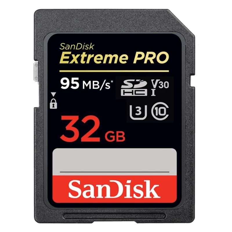 Cartão De Memoria  SD SanDisk Extreme Pro 32GB 95-90 MB/S U3 V30