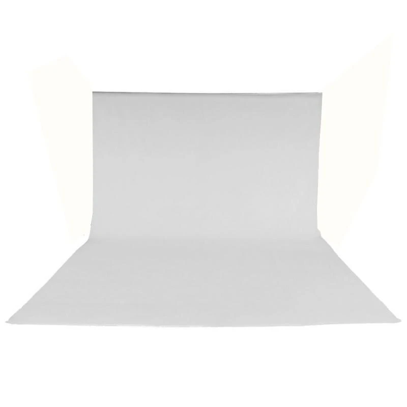 Fundo Fotográfico De Tecido E-Reise YR76 6x3mts Branco 100% Cotton Muslin (140GR)