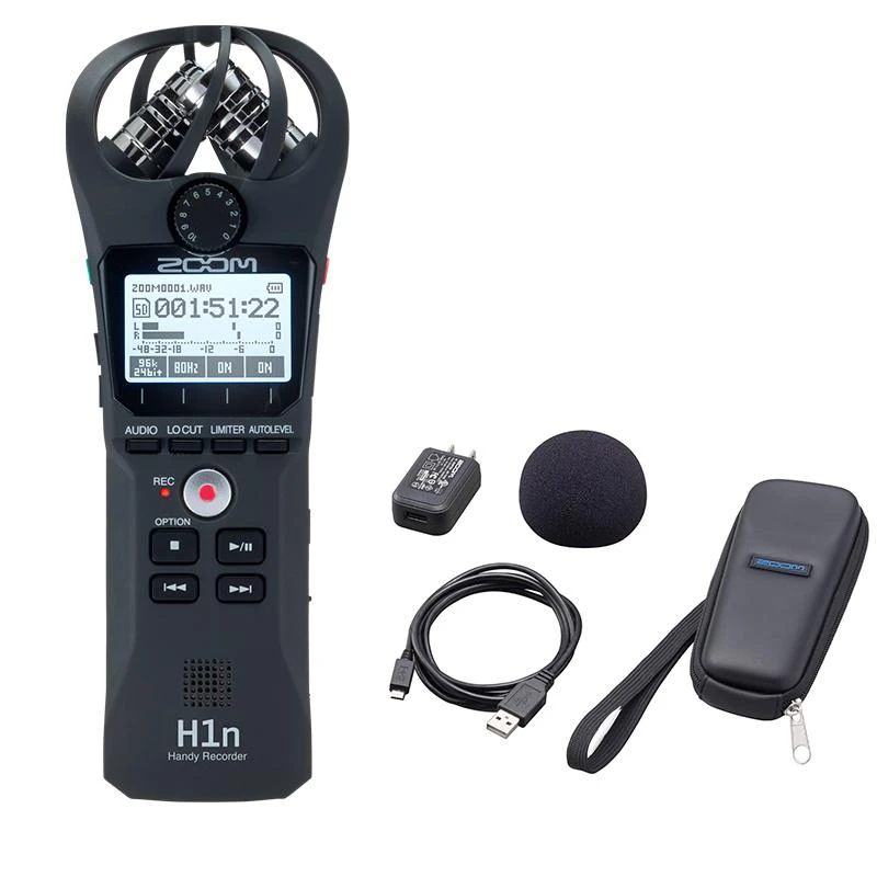 Gravador De Áudio Zoom H1N + Kit  Acessórios