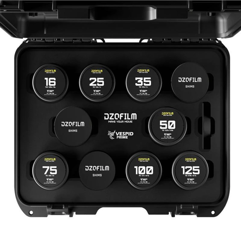 Kit DZOFilm VESPID Prime  7-Lens (16, 25, 35, 50, 75, 100 , 125MM)