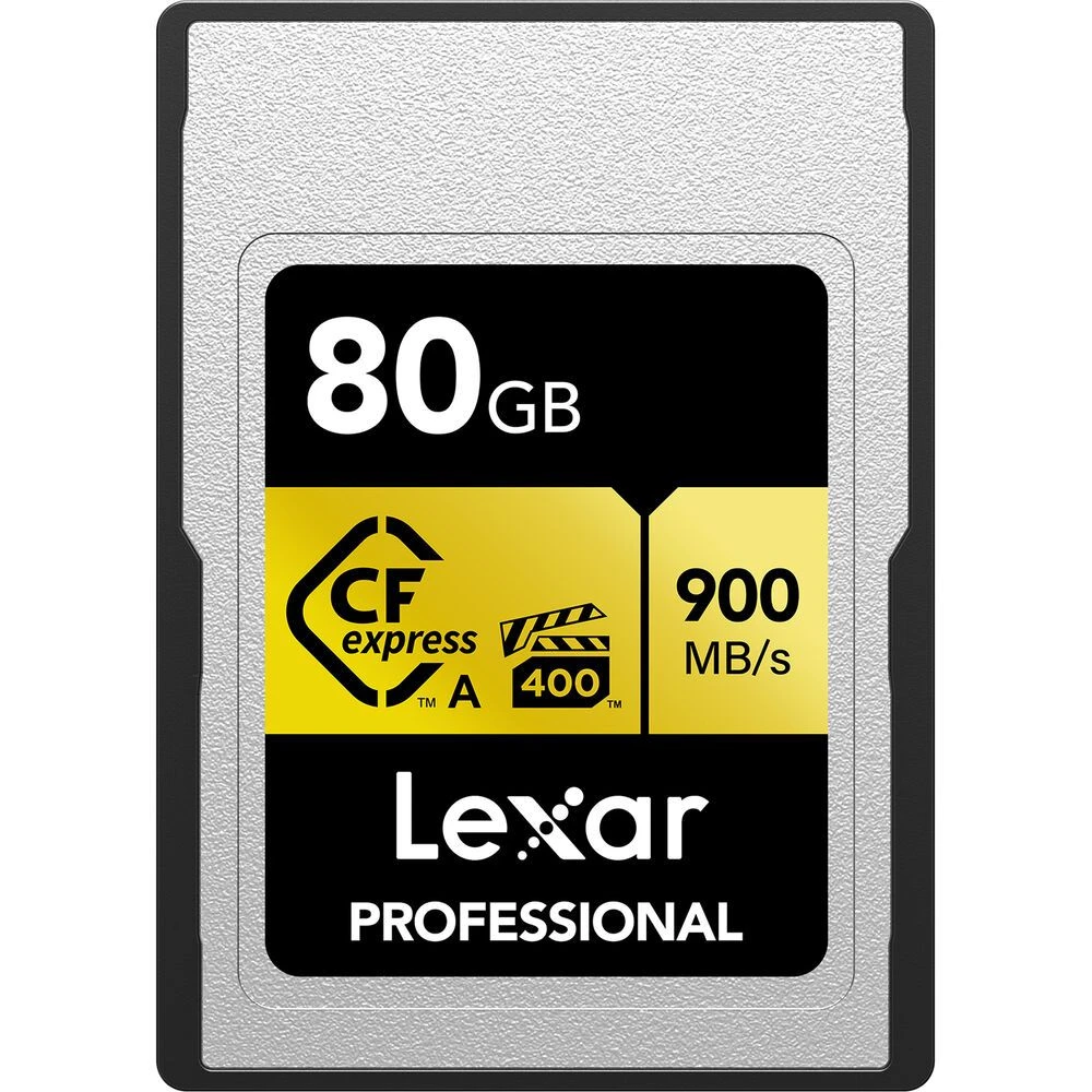 Memória CFExpress Tipo A Lexar Professional Gold 900-800 MB/s 80 GB