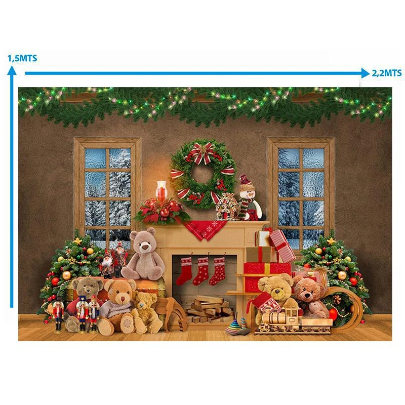 Fundo Fotografico de Natal 640H (2,20x1,50M)