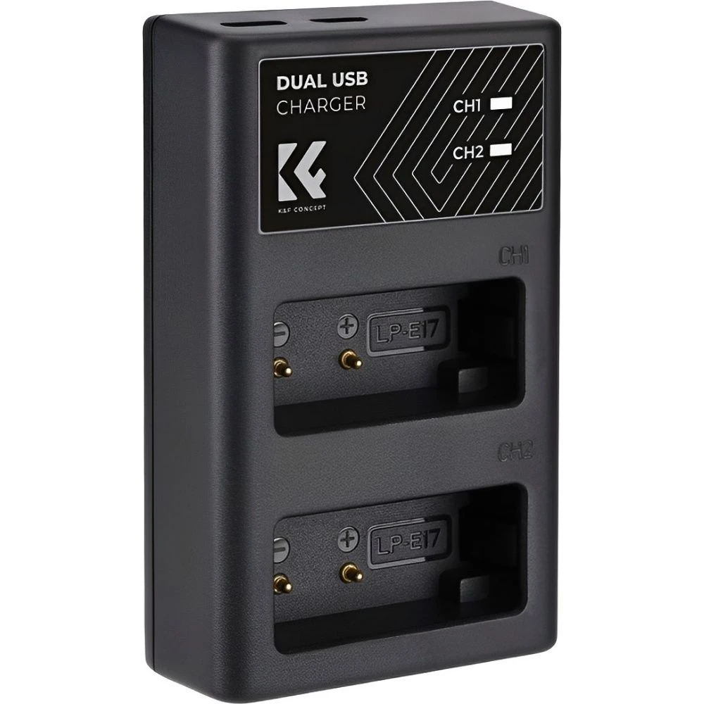Carregador K&F LP-E17 Duplo USB-C 28.0008