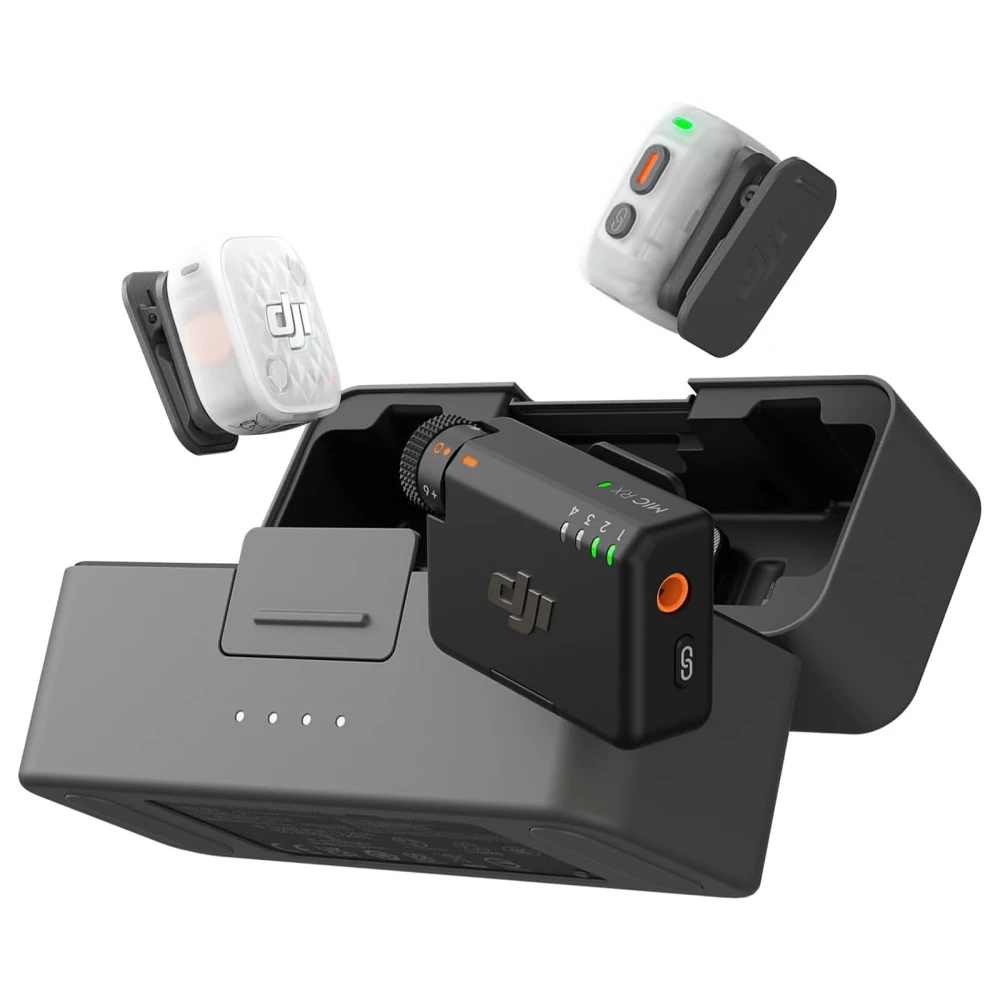 Microfone DJI Mic Mini 2S (2 TX + 1 RX + Charging Case)