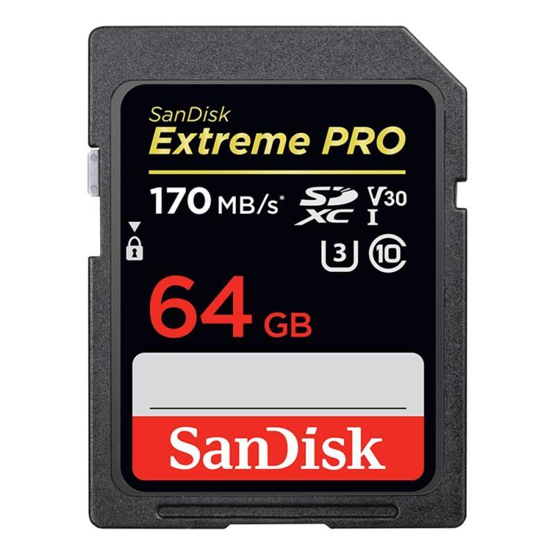 Lujo gorra montículo Memoria SD SanDisk Extreme Pro 64GB 170-90 MB/S U3 - ALFATEC