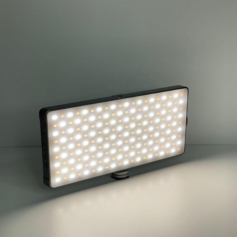 Panel de luz LED para cámara, cuentas LED W228, ultrafino, ajustable,  portátil, 20 W, 3200 K/6000 K, temperatura de color, luz de relleno de luz  LED